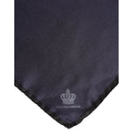 Dolce & Gabbana Blue DG Crown Silk Square Men Foulard Scarf MS7504
