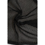Dolce & Gabbana Black Patterned Cotton Square Foulard Scarf MS7551