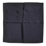Dolce & Gabbana Dark Blue Silk Square Men Foulard Scarf MS7555