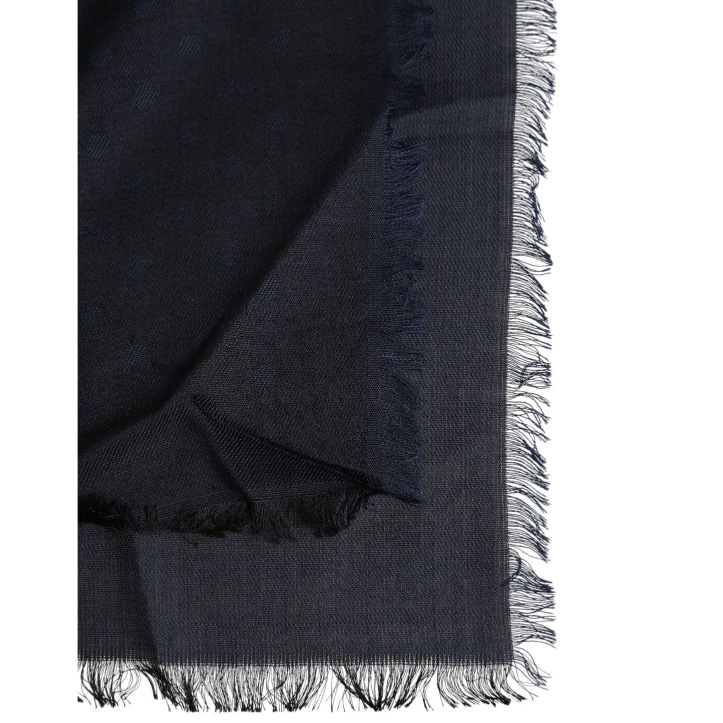 Dolce & Gabbana Black Viscose Fringes Neck Warmer Scarf MS7559