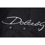 Dolce & Gabbana Black Cotton SICILIA Logo Men Dress Shirt TSH87820-37