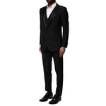 Dolce & Gabbana Black Wool 3 Piece Single Breasted Suit KOS1894-46