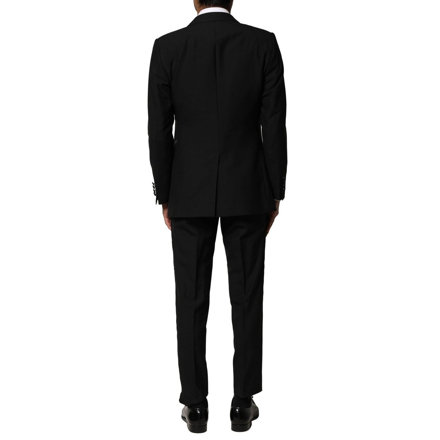 Dolce & Gabbana Black Wool 3 Piece Single Breasted Suit KOS1894-46
