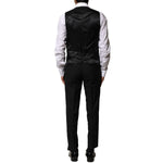 Dolce & Gabbana Black Wool 3 Piece Single Breasted Suit KOS1894-46