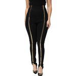 Dolce & Gabbana Black High Waist Skinny Pants PAN76530-42