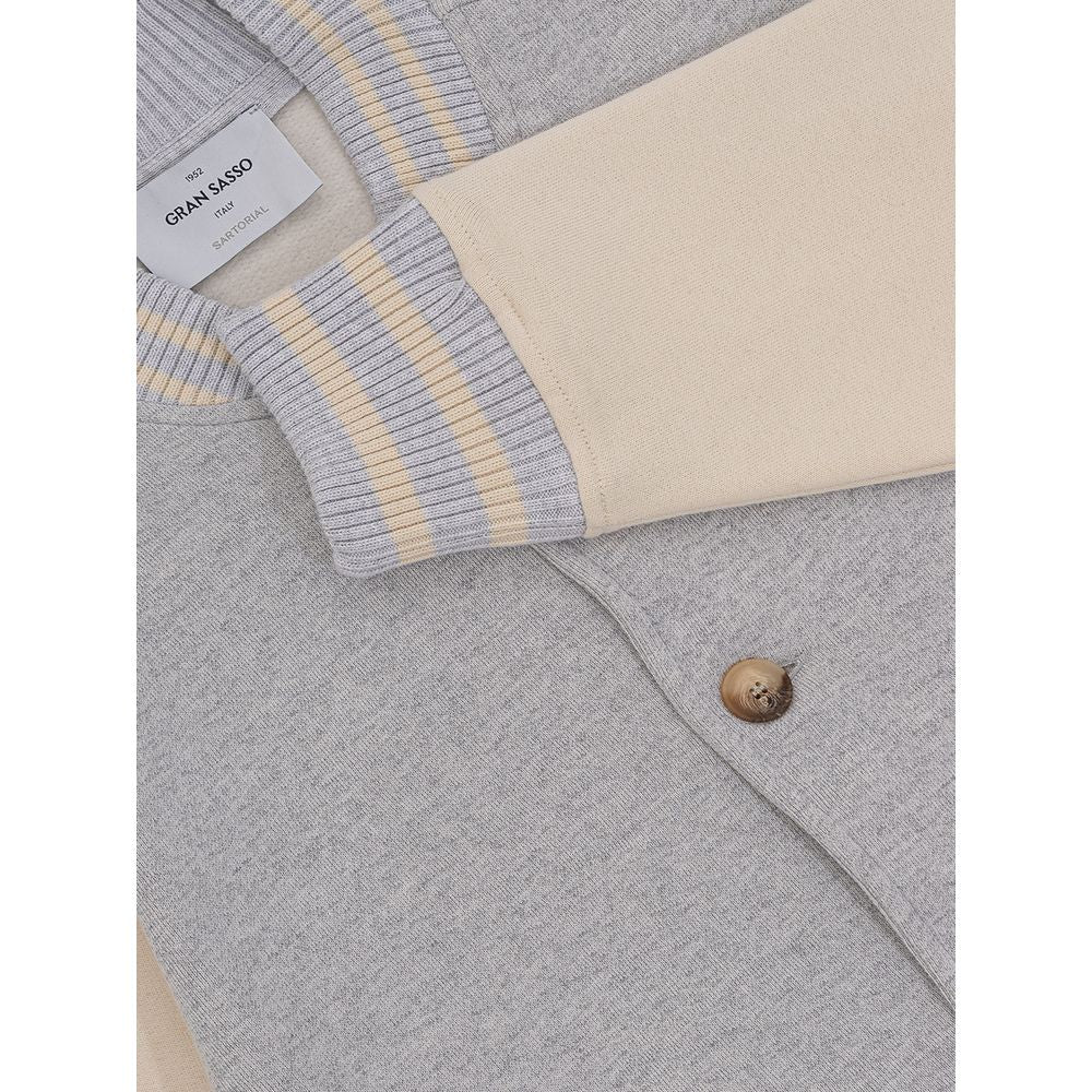 Gran Sasso Gray Cotton Jackets & Coat GR-662466220010209-IT50 | L