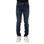Dolce & Gabbana Dark Blue Cotton Skinny Denim Jeans PAN75220-44