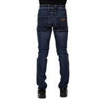 Dolce & Gabbana Dark Blue Cotton Skinny Denim Jeans PAN75220-44