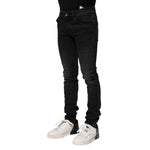 Dolce & Gabbana Black Cotton Skinny Men Denim Jeans PAN76113-44
