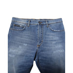 Dolce & Gabbana Blue Cotton Stretch Men Denim Bermuda Shorts PAN75037-44