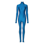 Dolce & Gabbana Blue Nylon Turtleneck Bodycon Jumpsuit Dress PAN76164-38