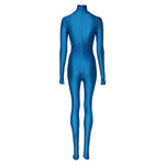 Dolce & Gabbana Blue Nylon Turtleneck Bodycon Jumpsuit Dress PAN76164-38