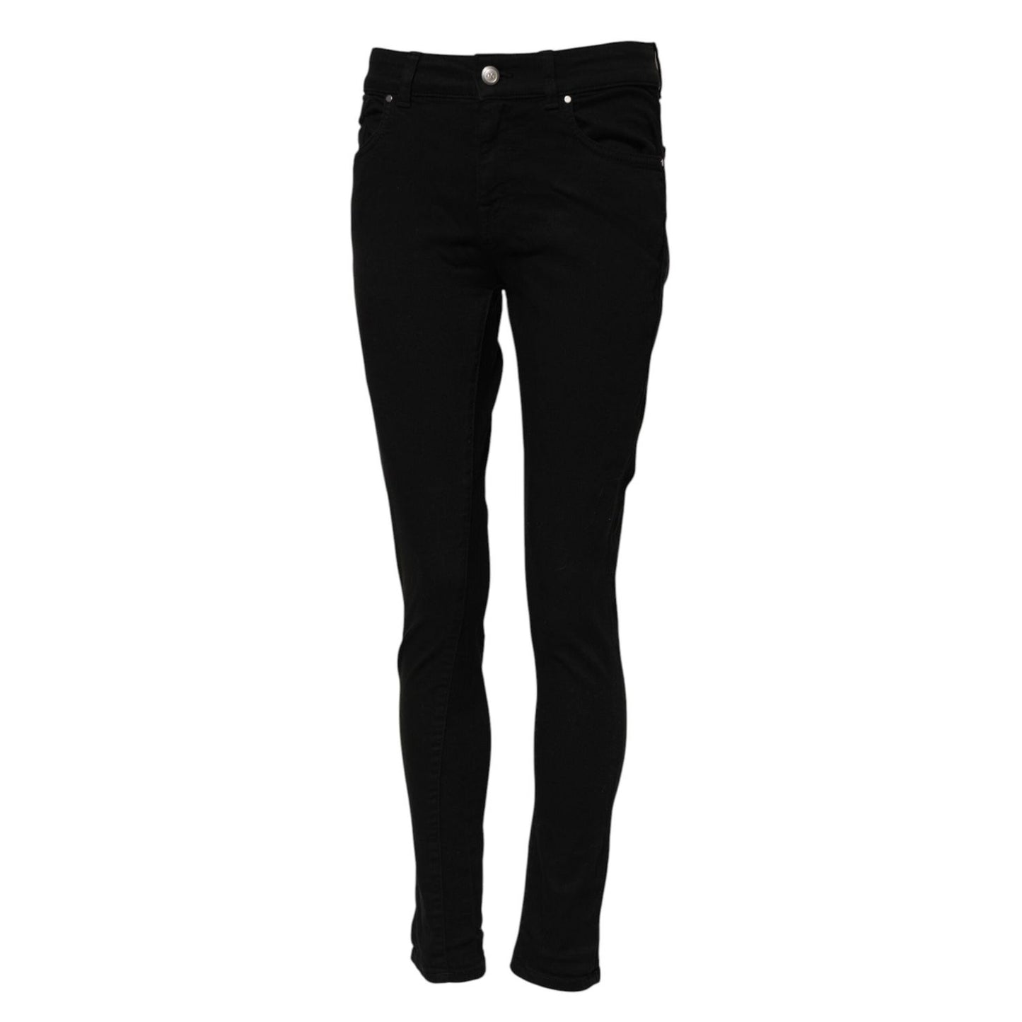 Dolce & Gabbana Black Cotton Skinny Mid Waisted Denim Jeans PAN74770-40
