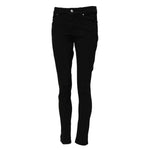 Dolce & Gabbana Black Cotton Skinny Mid Waisted Denim Jeans PAN74770-40