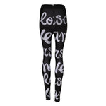 Dolce & Gabbana Black Polyester Logo Print Mid Waisted Pants PAN76300-38