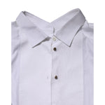 Dolce & Gabbana White Cotton Long Sleeves Formal Top Shirt TSH90565-38
