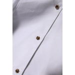 Dolce & Gabbana White Cotton Long Sleeves Formal Top Shirt TSH90565-38