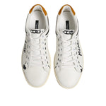 Dolce & Gabbana White Leather MILANO Low Top Sneakers Shoes MV7519-40