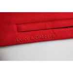 Dolce & Gabbana Red Cotton Logo Jogger Men Sweatpants Pants