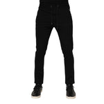 Dolce & Gabbana Black Viscose Drawstring Men Jogger Pants PAN76336-44