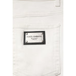Dolce & Gabbana White Cotton Loose Men Denim Jeans