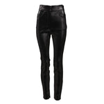 Dolce & Gabbana Black Cotton Stretch Silver Lurex Thread Pants PAN75097-40