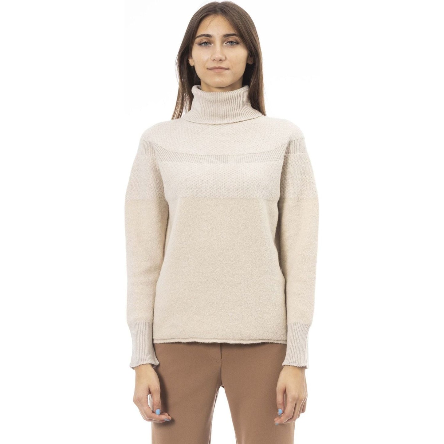 Alpha Studio Sweaters Sweaters Alpha Studio Light Gray