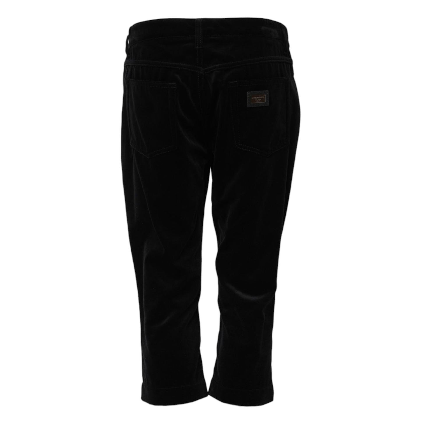 Dolce & Gabbana Black Cotton Skinny Capri Cropped Denim Jeans PAN74670-42