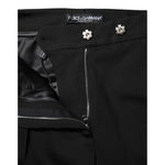 Dolce & Gabbana Black Wool High Waist Flared Pants PAN74961-40