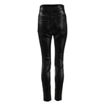 Dolce & Gabbana Black Cotton Stretch Lurex Thread Skinny Pants PAN75682-40