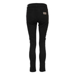 Dolce & Gabbana Black Cotton Logo Skinny Mid Waist Denim Jeans PAN75955-38