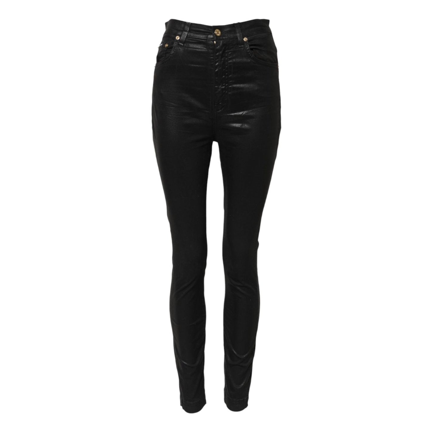 Dolce & Gabbana Black GRACE High Waist Skinny Denim Jeans PAN75962-38