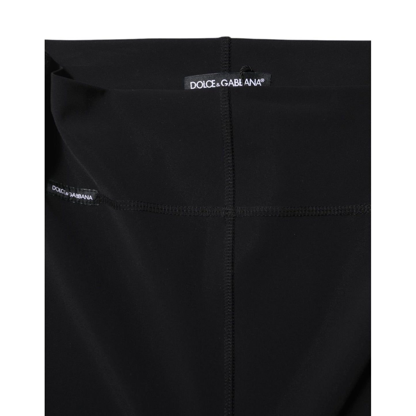 Dolce & Gabbana Black High Waisted Leggings Pants PAN75989-38