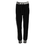 Dolce & Gabbana Black Cotton Jogger Logo Waist Pants PAN76103-38