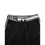 Dolce & Gabbana Black Cotton Jogger Logo Waist Pants PAN76103-38