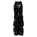 Dolce & Gabbana Black High Waist Cargo Bootcut Pants PAN76512-40