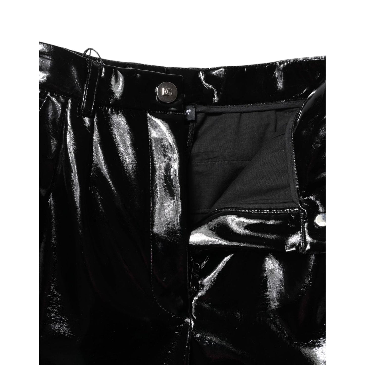 Dolce & Gabbana Black High Waist Cargo Bootcut Pants PAN76512-40