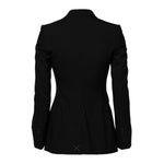 Dolce & Gabbana Black Wool Single Breasted Coat Jacket JKT41285-36
