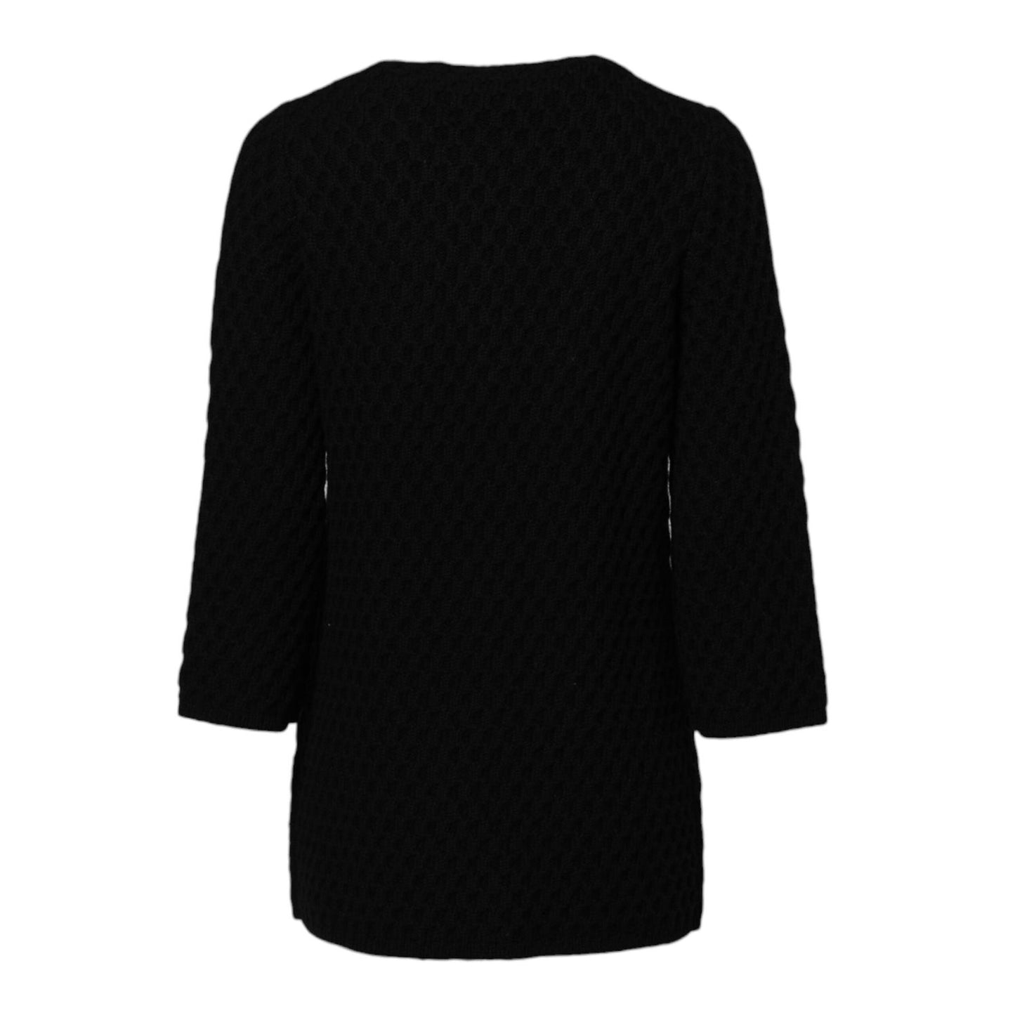 Dolce & Gabbana Black Cashmere Quilted Embellished Jacket JKT41404-36