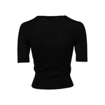Dolce & Gabbana Black Rose Sequin Embellishments Blouse Top THS90415-36