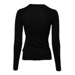 Dolce & Gabbana Black Wool Knit Crew Neck Cardigan Sweater TSH2274-40
