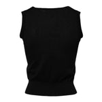 Dolce & Gabbana Black Cashmere Sleeveless Women Tank T-shirt TSH86835-36