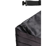 Dolce & Gabbana Black Men 100% Silk Belt Wide Waist Cummerbund BEL9454-54