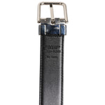 Dolce & Gabbana Black Classic Leather Silver Tone Buckle Belt BEL9470-100