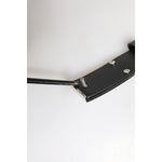 Dolce & Gabbana Black Leather Metal Logo Buckle Belt BEL9493-100