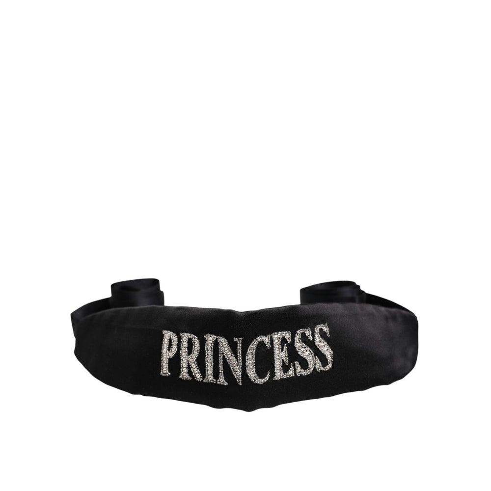 Dolce & Gabbana Black Princess Fantasy Braided Waist Belt WMB464-40