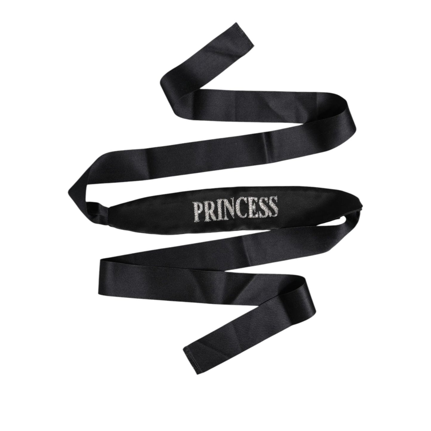 Dolce & Gabbana Black Princess Fantasy Braided Waist Belt WMB464-40
