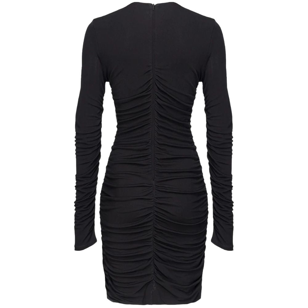 PINKO Black Nylon Dress PI-15744-XS