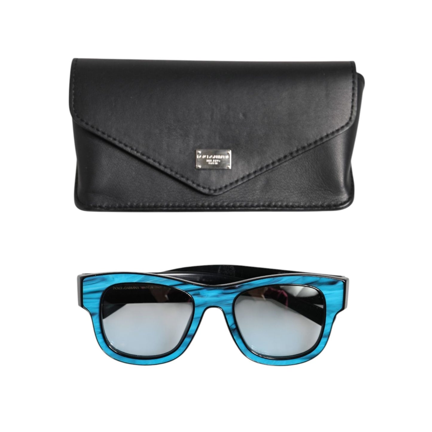 Dolce & Gabbana Blue Black Marbled Metal DG2215K Eyewear Sunglasses