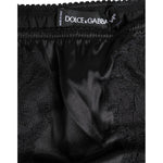 Dolce & Gabbana Black Silk Lace Stretch Bikini Panty Underwear BIK1536-3